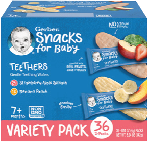 Gerber Teethers Fruit Flavors Variety Pack