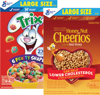 General Mills Cereal Large Size