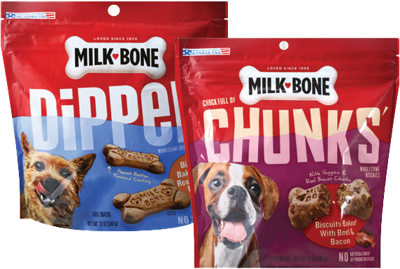 Milk Bone Chunks or Dipped Biscuits